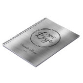 Vergadering van de Folie van Faux Silver Ombre Notitieboek (Linkerzijde)