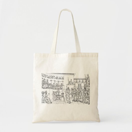 vergadering van de Griekse raad Tote Bag (Voorkant)