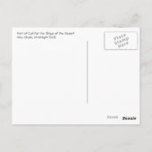 Vergadering van de kamelen briefkaart (Achterkant)