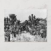 Vergadering van de rails - Promontory Point Utah 1 Briefkaart (Voorkant)