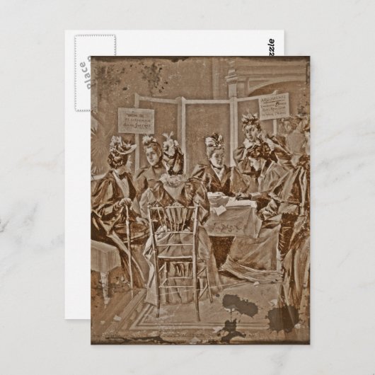 Vergadering van de Suffrage-beweging Briefkaart (Voorkant / Achterkant)