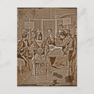 Vergadering van de Suffrage-beweging Briefkaart