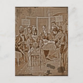 Vergadering van de Suffrage-beweging Briefkaart (Voorkant)