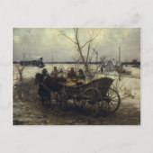 Vergadering van de trein briefkaart (Voorkant)