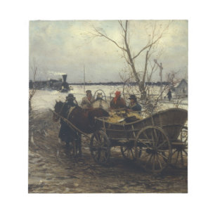 Vergadering van de trein notitieblok