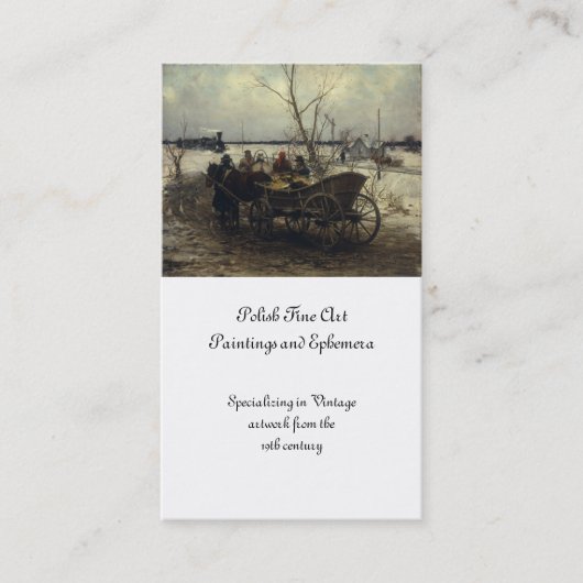 Vergadering van de trein visitekaartje (Voorkant)