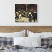 Vergadering van Faust en Marguerite, 1860 Canvas Afdruk (Insitu (Slaapkamer))