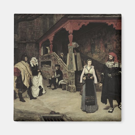 Vergadering van Faust en Marguerite, 1860 Magneet (Voorkant)