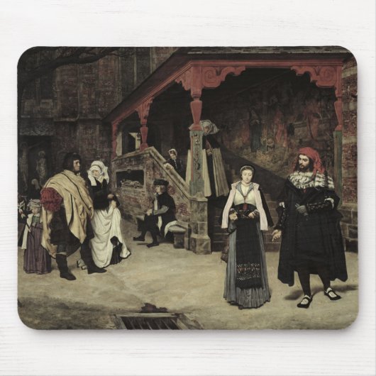 Vergadering van Faust en Marguerite, 1860 Muismat (Voorkant)