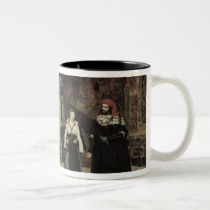 Vergadering van Faust en Marguerite, 1860 Tweekleurige Koffiemok