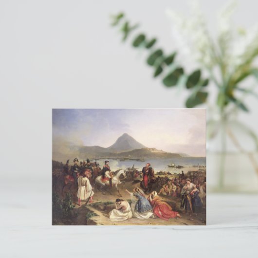 Vergadering van generaal Nicolas Joseph Maison Briefkaart (Staand voorkant)