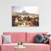 Vergadering van generaal Nicolas Joseph Maison Canvas Afdruk (Insitu (Woonkamer))