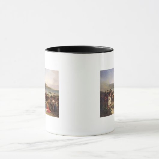 Vergadering van generaal Nicolas Joseph Maison Mok (Midden)