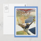 vergadering van het Briefkaart van Nice (Voorkant / Achterkant)