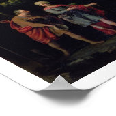 Vergadering van Jacob en Laban met Rachel, Leah en Poster (Hoek)