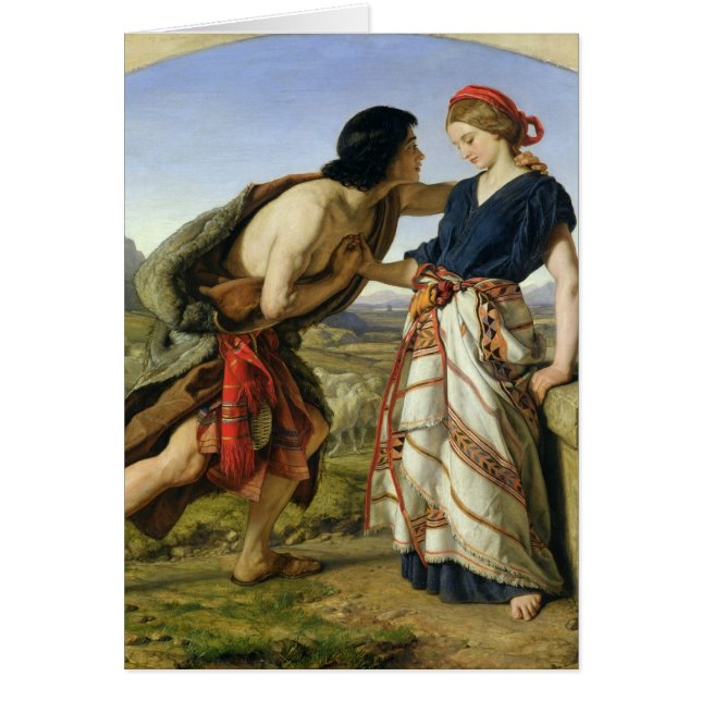Vergadering van Jacob en Rachel, 1853 (Voorkant)