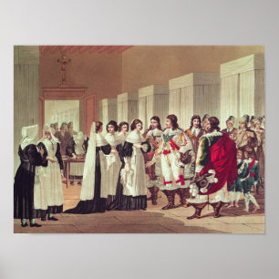 Vergadering van Louis XIII Poster