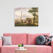 Vergadering van Napoleon I en Paus Canvas Afdruk (Insitu (Woonkamer))