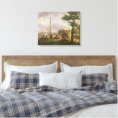 Vergadering van Napoleon I en Paus Canvas Afdruk (Insitu (Slaapkamer))