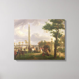 Vergadering van Napoleon I en Paus Canvas Afdruk