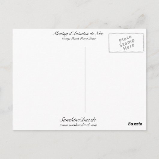 Vergadering van Nice Briefkaart (Achterkant)