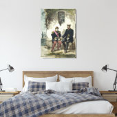 Vergadering van Otto von Bismarck en Napoleon Canvas Afdruk (Insitu (Slaapkamer))