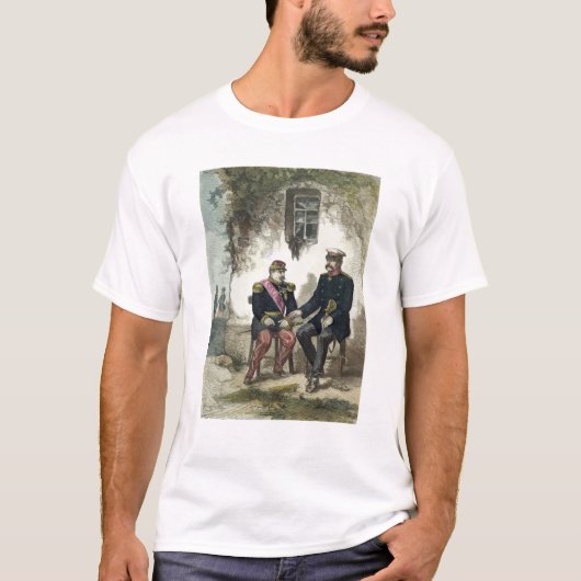 Vergadering van Otto von Bismarck en Napoleon T-shirt (Voorkant)