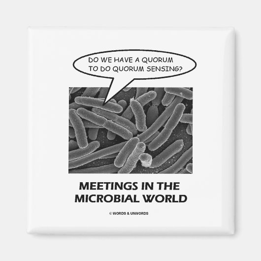 Vergaderingen in de microbiële wereld (Quorum Sens Magneet (Voorkant)