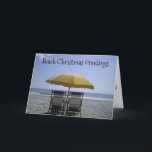 VERGADERINGEN VAN BEACH CHRISTMAS FEESTDAGEN KAART<br><div class="desc">Het sneeuwt niet overal met Kerstmis :) Het is leuk om deze kaart naar je familie en vrienden te sturen voor het vakantieseizoen.</div>