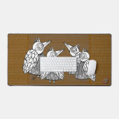 Vergaderingen van de vogels bureaumat (Keyboard & Muis)