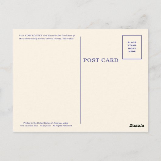 VERGADERINGEN VAN KUSTPLANET BRIEFKAART (Achterkant)