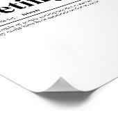 vergaderingsdefinitie | Funny Quote Poster (Hoek)