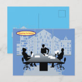 vergaderingsuitnodiging briefkaart (Voorkant / Achterkant)