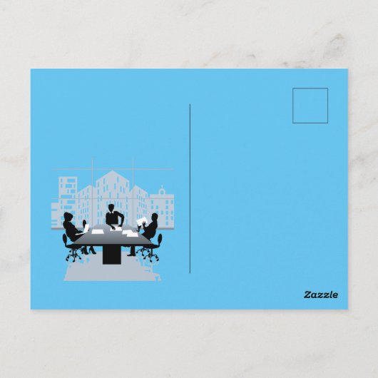 vergaderingsuitnodiging briefkaart (Achterkant)