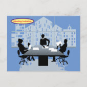 vergaderingsuitnodiging briefkaart (Voorkant)