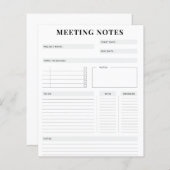 Vergadernotities (Voorkant / Achterkant)