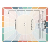 Vergadernotities Notitieblok- Sun Notitieblok (Voorkant)