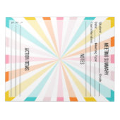 Vergadernotities/overzicht Notitieblok- Bright Notitieblok (Voorkant)