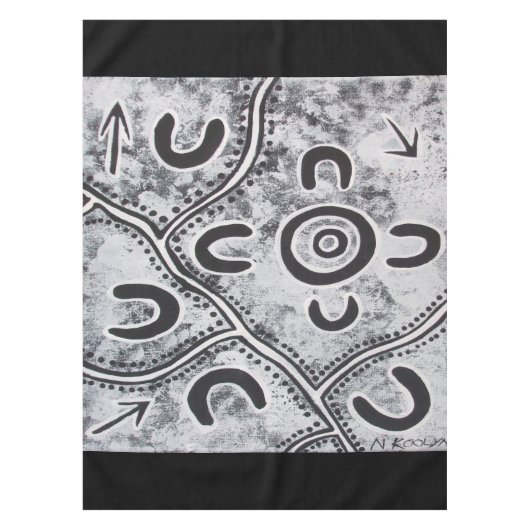 Vergaderplaats Grijs tafelkleed (Voorkant)