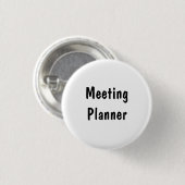 Vergaderplanner Ronde Button 3,2 Cm (Voorkant /achterkant)