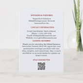 Vergaderrooster of zakelijk vergaderrooster programma (Achterkant)