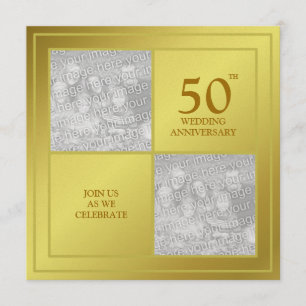 Vergangenheid & Heden Foto Gouden Jubileum (Glanze Kaart