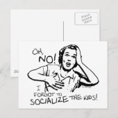 Vergat de Socialisatie Briefkaart (Voorkant / Achterkant)