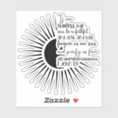 Vergeef Christelijk Geloof  Sticker (Vel)
