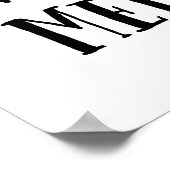 Vergeef de rotzooi zwart-wit kinder poster (Hoek)