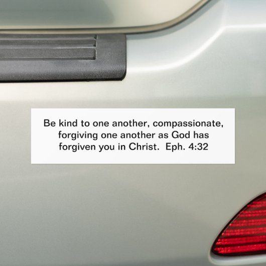 Vergeef elkaar bumpersticker (Op auto)