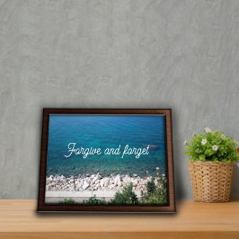 Vergeef en vergeet het spreekwoord poster