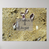 Vergeef en vergeet het wijsheid gezegde poster (Voorkant)