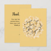 Vergeef en wees blij floraal minimaal bedankkaart (Voorkant / Achterkant)