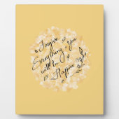 Vergeef en wees blij floraal minimaal fotoplaat (Voorkant)